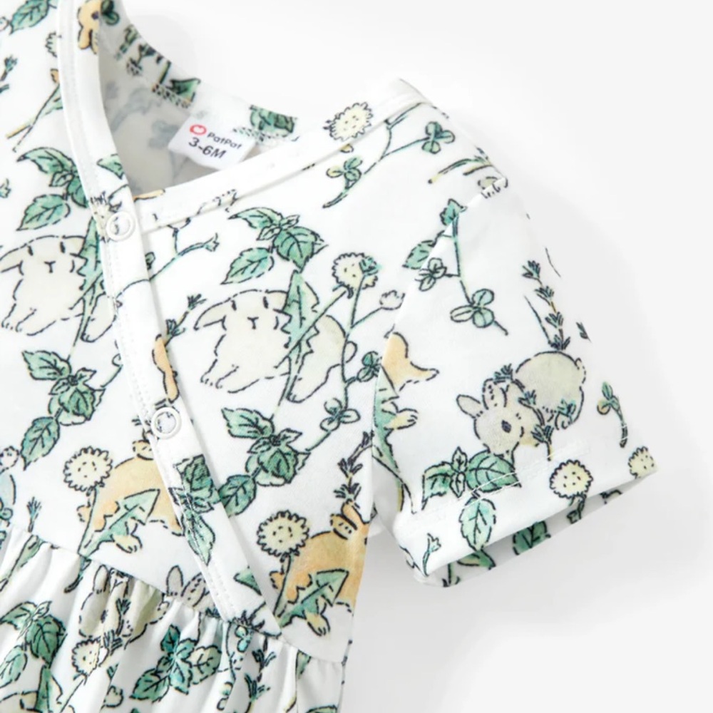 Baby Girl Clothes Floral Print Jumpsuit 12-18 months Easter bunny 🐰 EUC!
